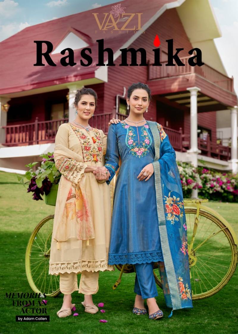 Vazi Rashmika Viscose Shimmer Kurti Bottom With Dupatta