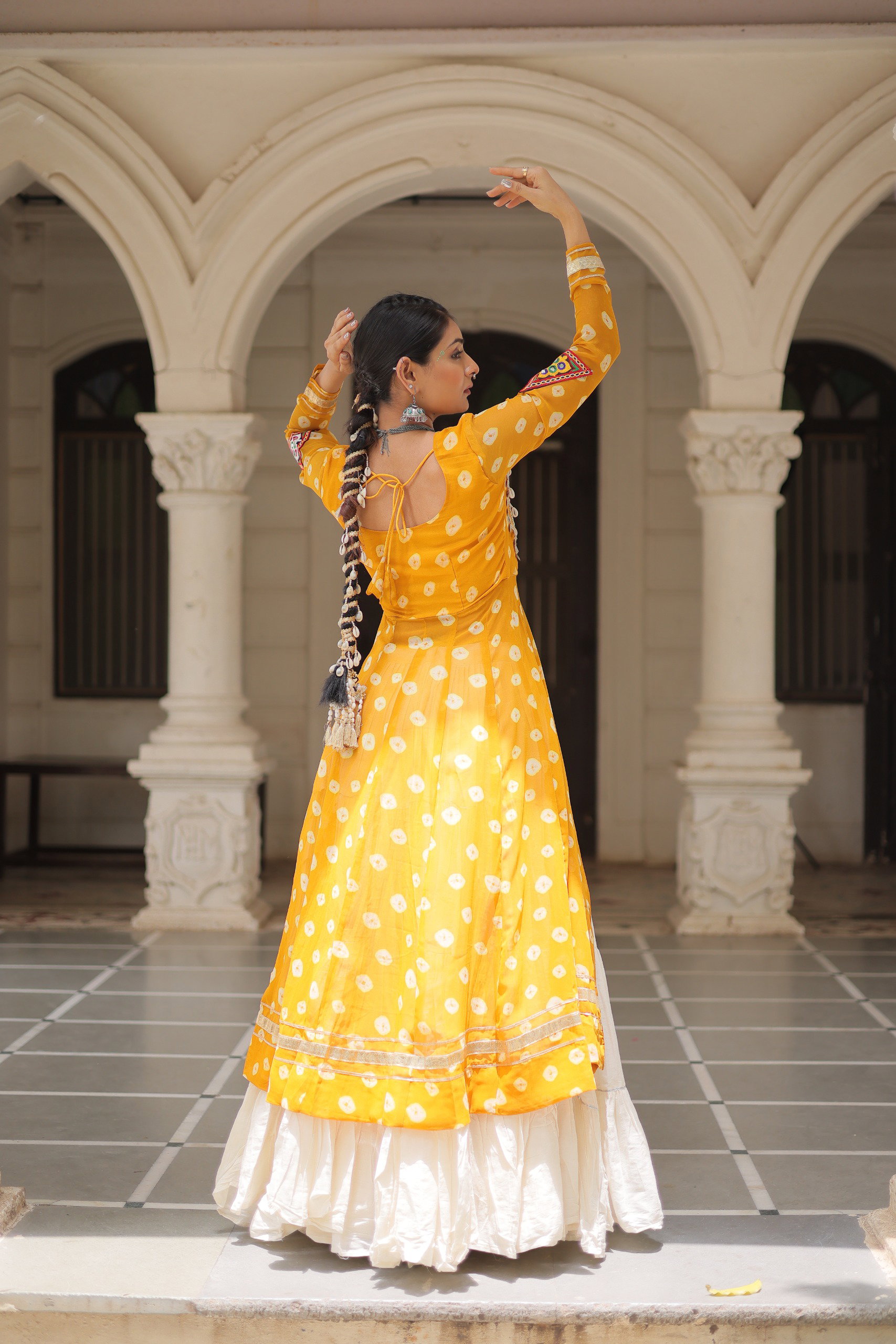 Lekha KA 5043 Cotton And Georgette Kutchi Patch Work Navratri Collection