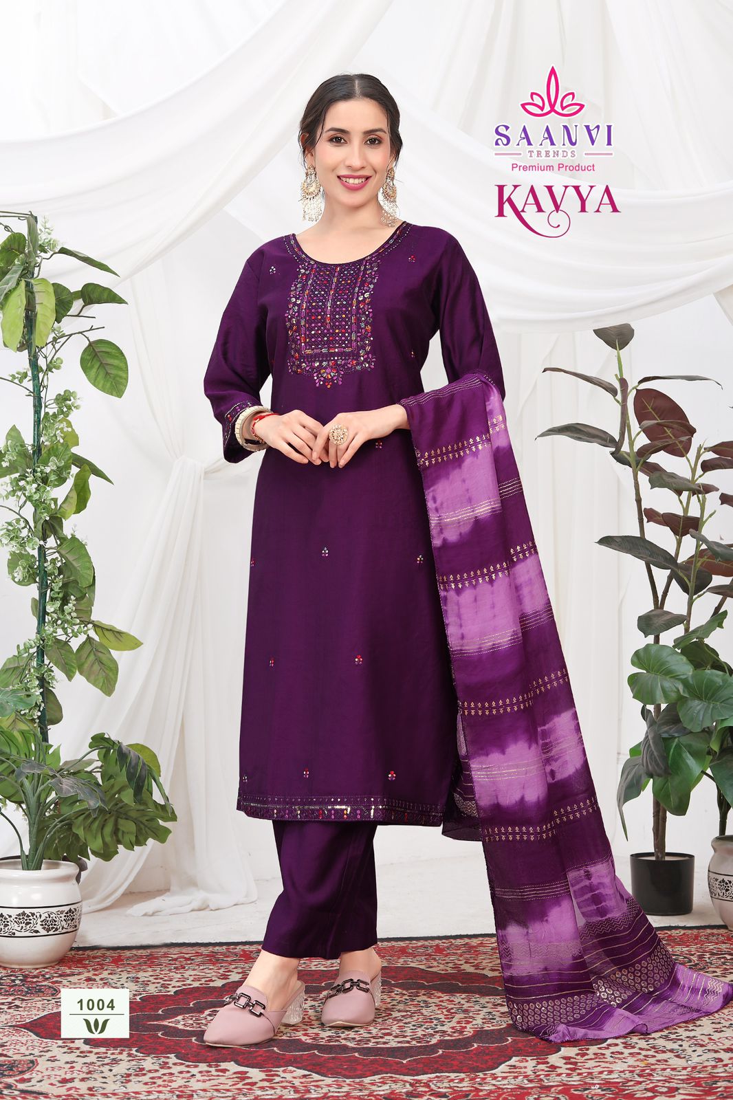 Saanvi Trendz Kavya Vol 1 Fancy Embroidery Kurti Bottom With Dupatta