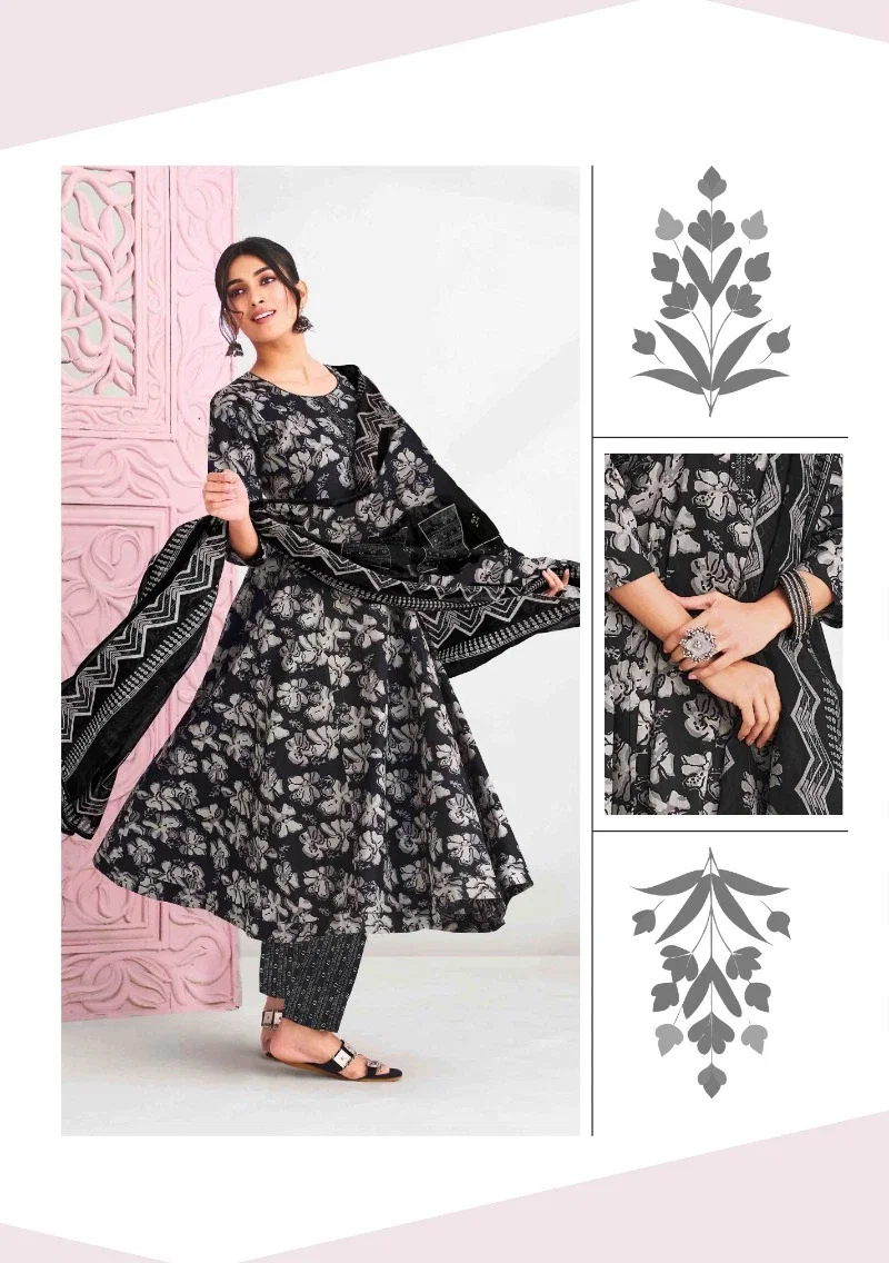 Suryajyoti Rashi Vol 3 Anarkali Style Kurti Pant With Dupatta Collection