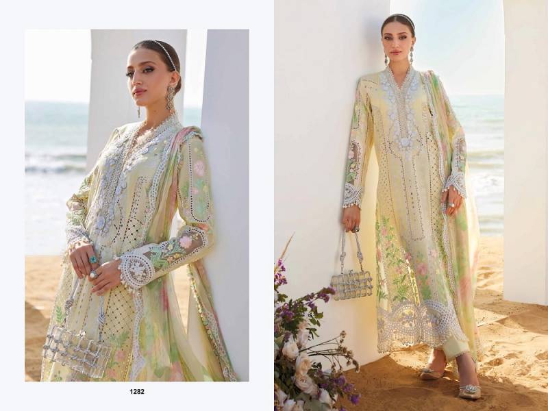 Deepsy Maria B Premium Embroidered 25 Vol 2 Nx Cotton Dupatta