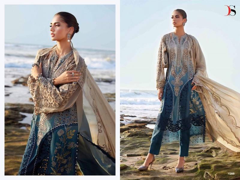 Deepsy Maria B Premium Embroidered 25 Vol 2 Nx Cotton Dupatta