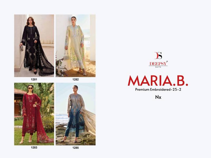 Deepsy Maria B Premium Embroidered 25 Vol 2 Nx Cotton Dupatta