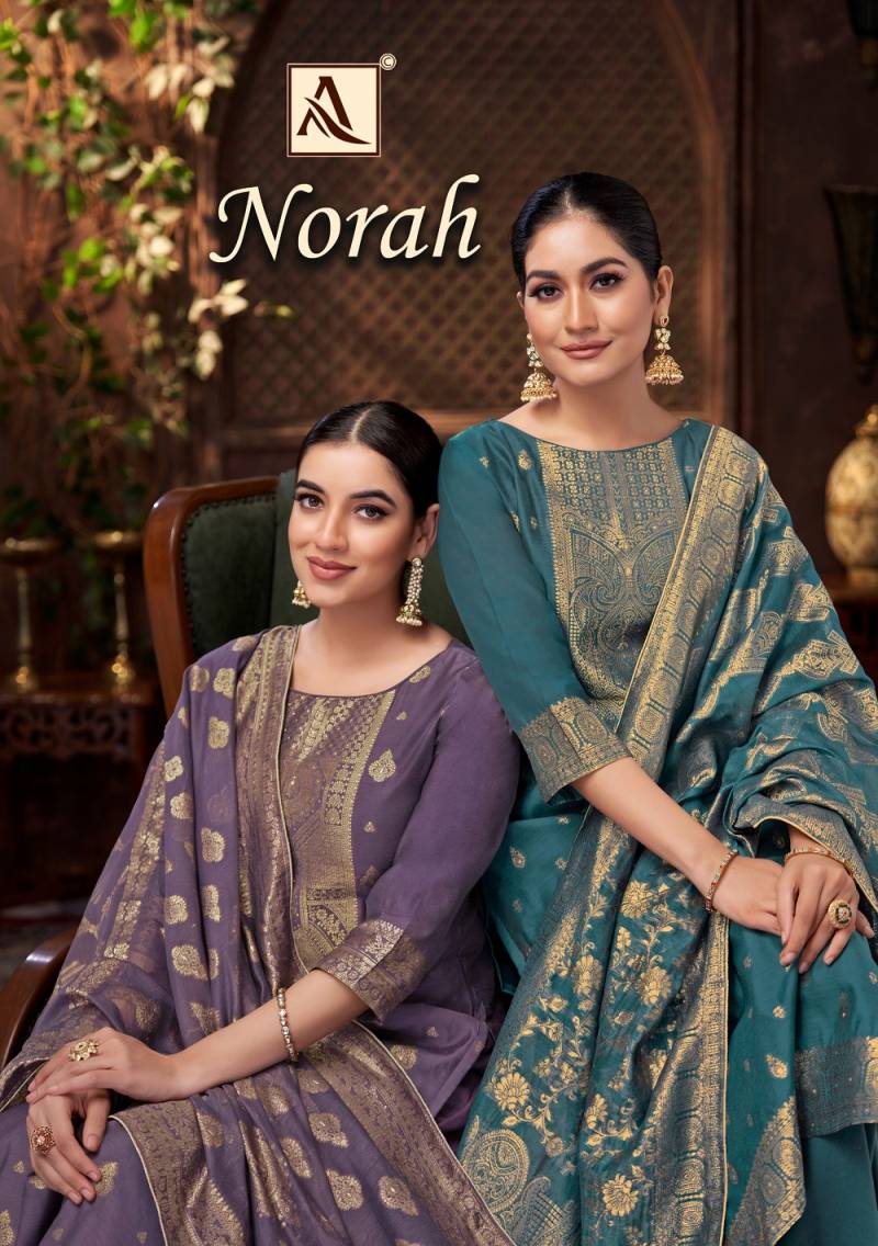 Alok Norah Designer Jacquard Dress Material Collection