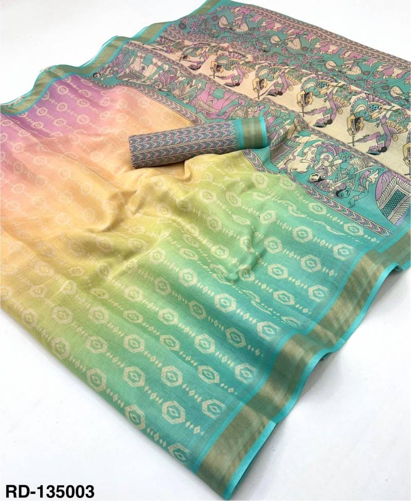Rajyog Rainbow Digital Vol 3 Tussar Silk Printed Saree Collection