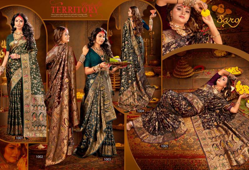Saroj Shrinidhi Satin Saroski Vol 1 Satin Silk Saree Collection