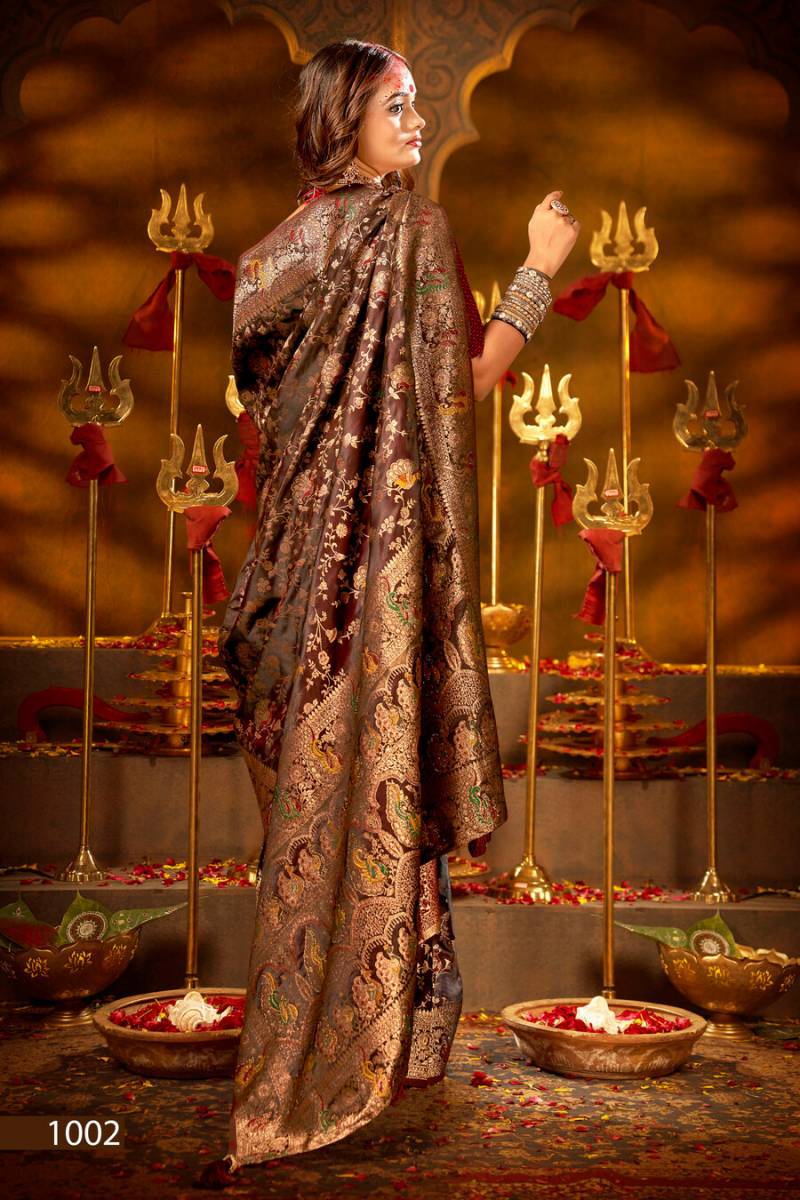 Saroj Shrinidhi Satin Saroski Vol 1 Satin Silk Saree Collection