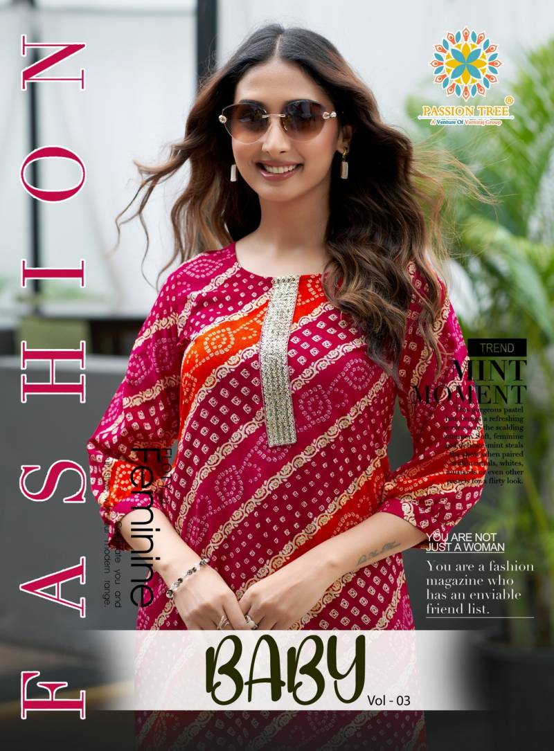 Baby Vol 3 By Passion Tree Rayon Short Tops Collection