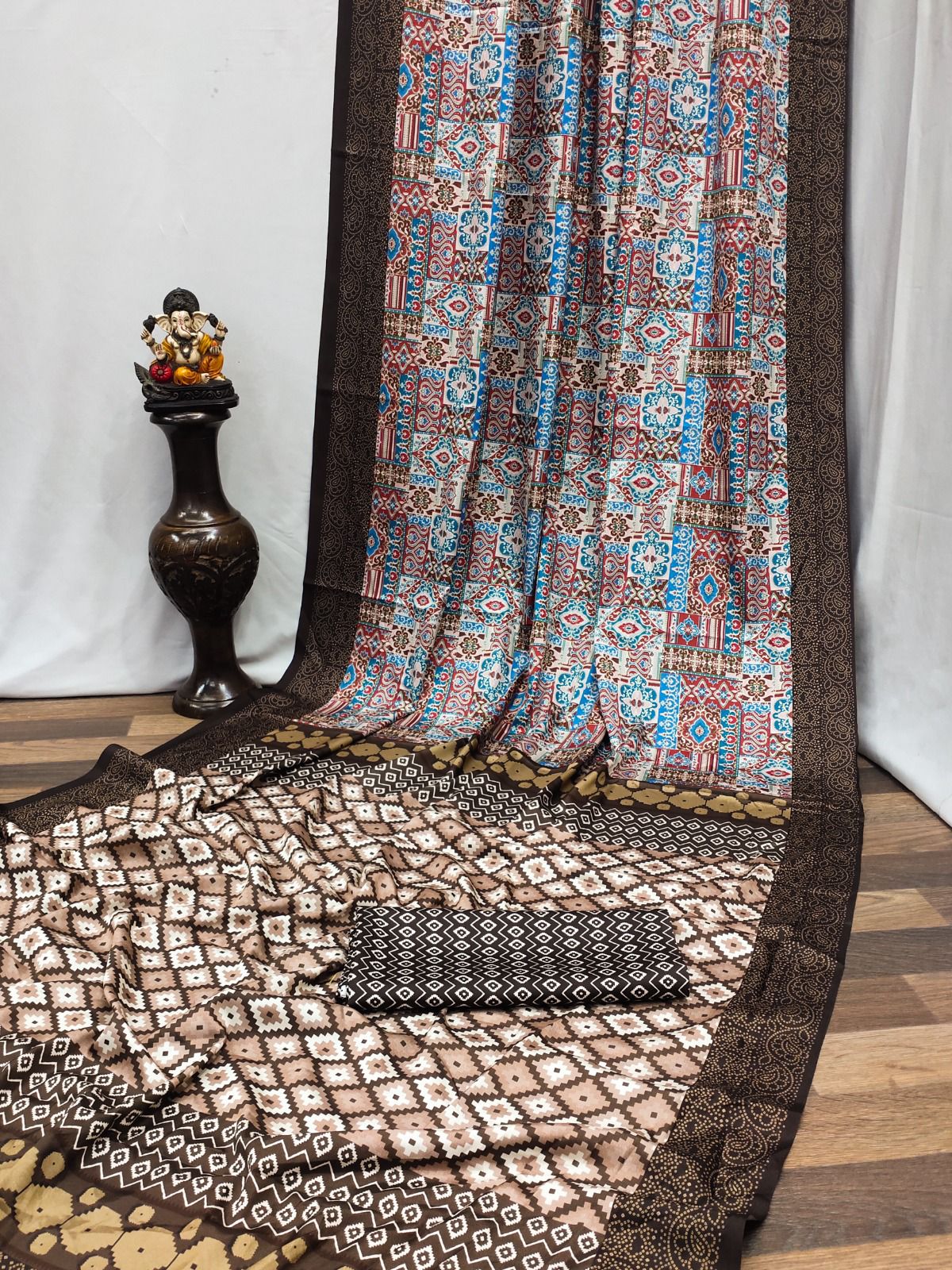 Lekha VC Kalamkari Crepe Silk Digital Printed Saree Collection