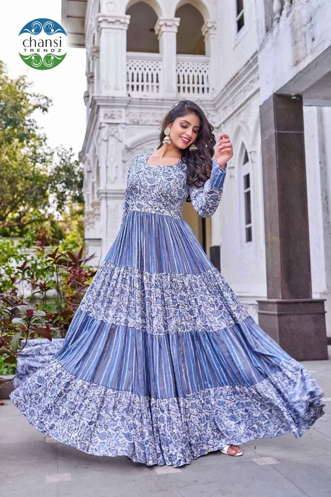 Chansi Hiranyasri 001 Printed Gown Collection