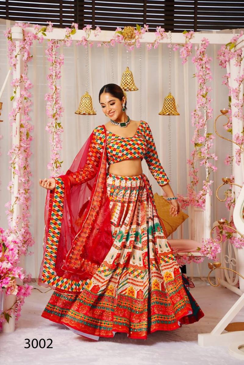 Vallari Vol 3 Designer Silk Printed Lehenga Choli Collection