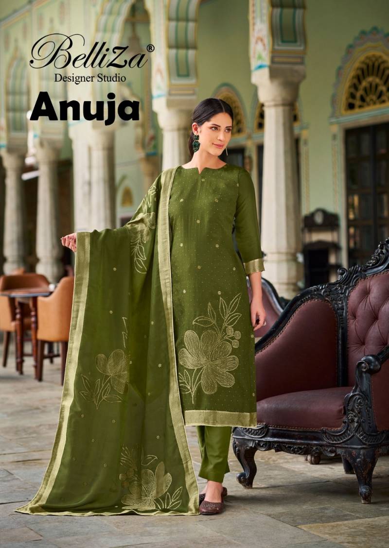 Belliza Anuja Viscose Silk Jacquard Salwar Suit Collection