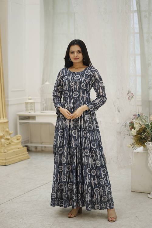 Aayaa Vol 19 Designer Georgette Readymade Gown Collection