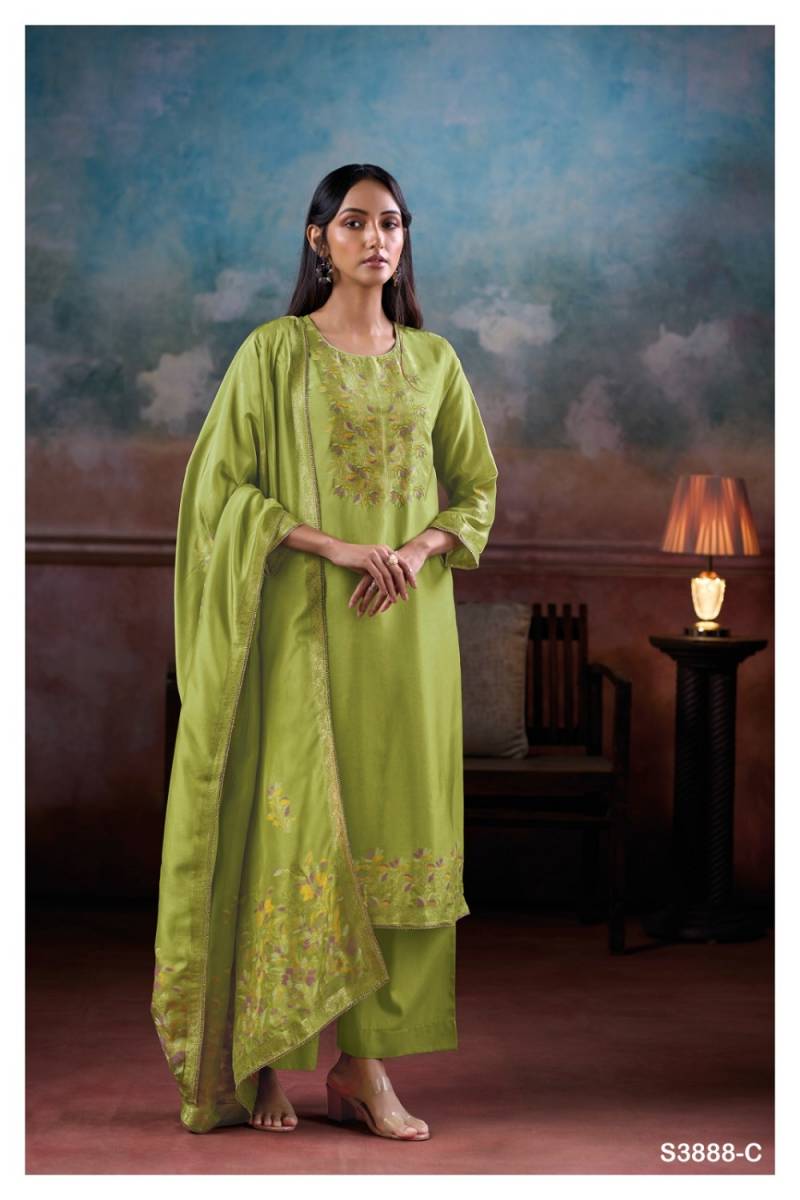 Ganga Mansiya Viscose Silk Jacquard Salwar Suit Collection
