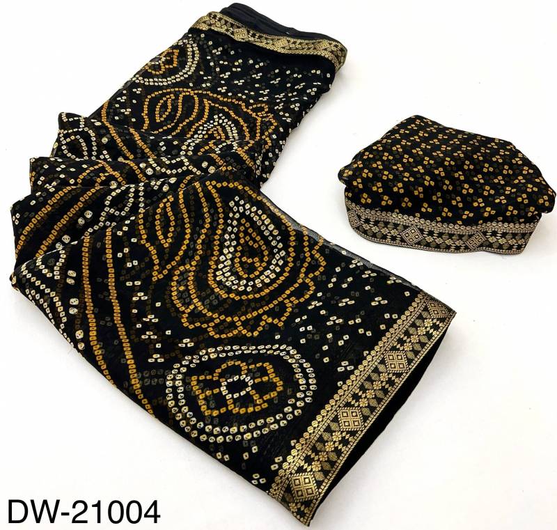 Rajyog Dhwani Vol 3 Chiffon With Bandhni Printed Saree Collection