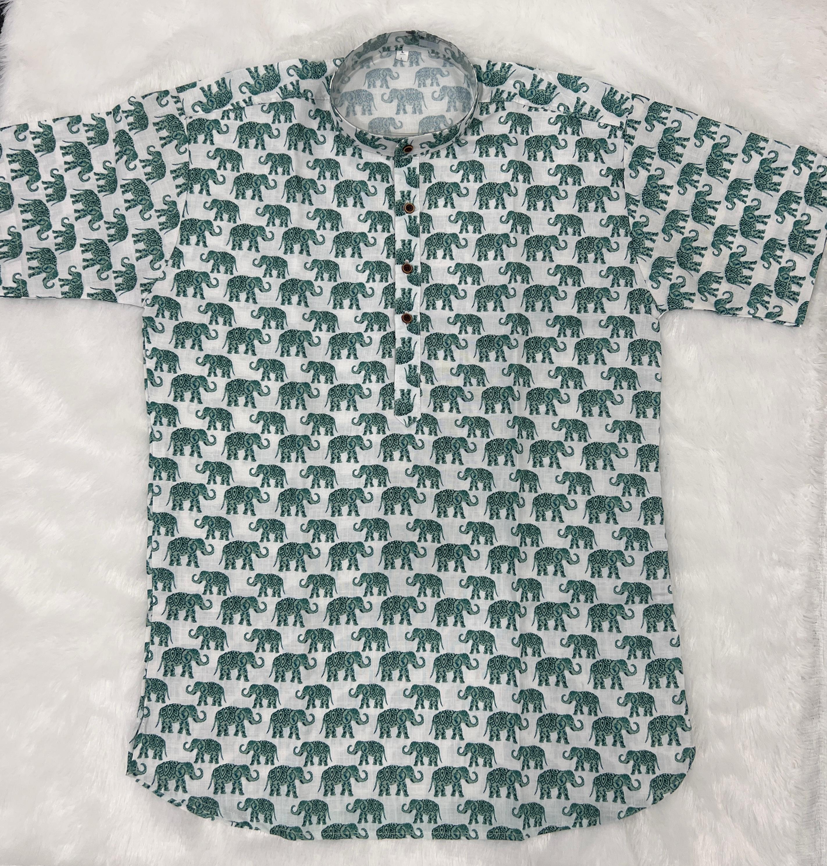 Lekha LI B-Desi Cotton Printed Short Kurta