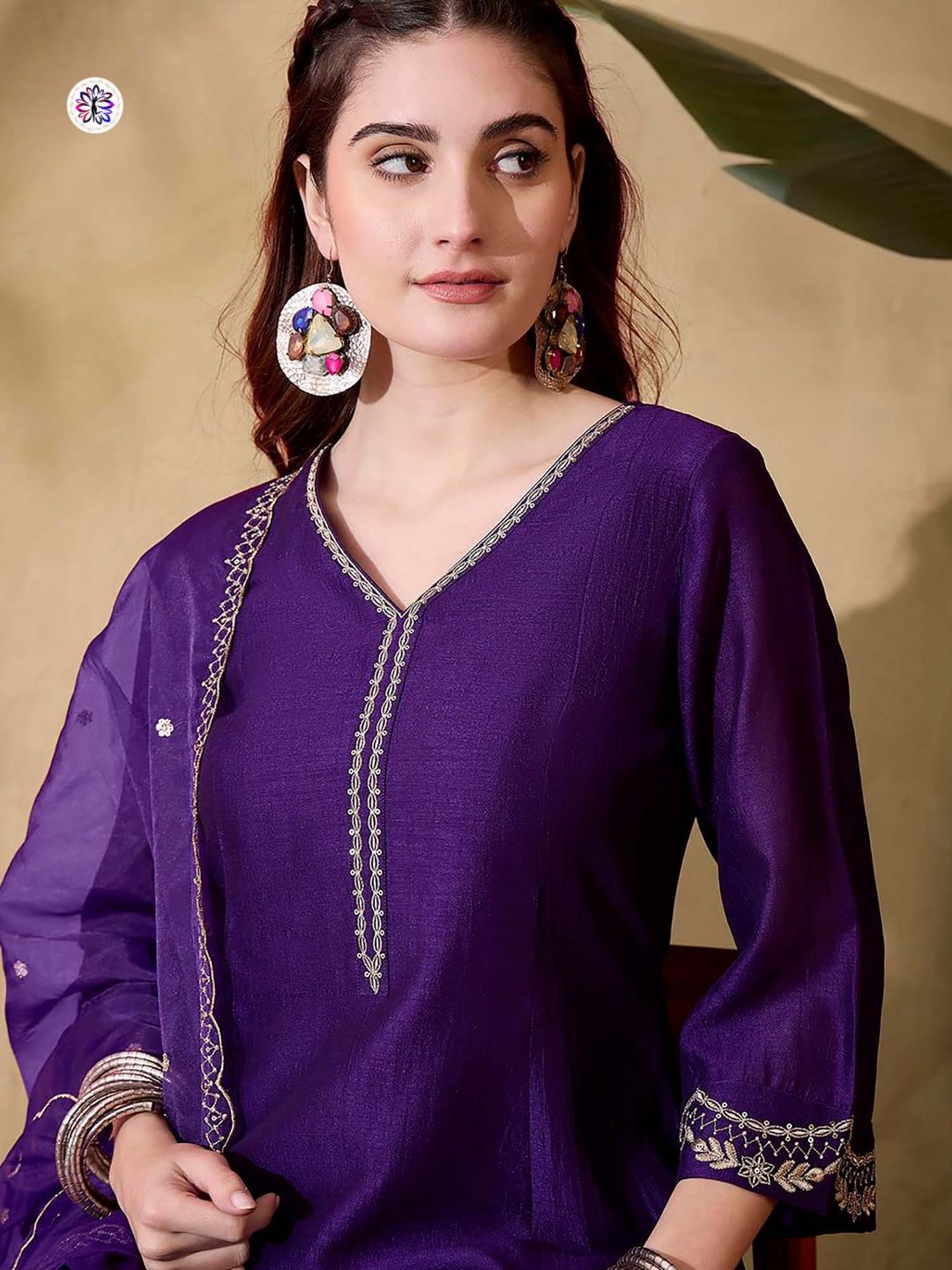 Lekha KL 5026 Chinon Kurti Bottom With Dupatta