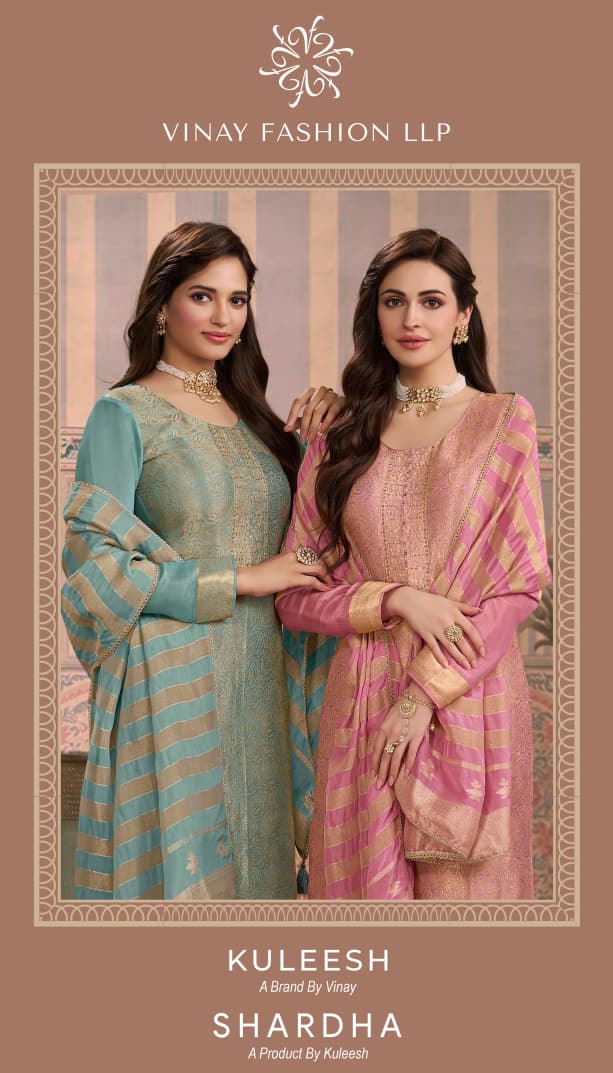 Vinay Kuleesh Shardha Viscose Shimmer Jacquard Suit Collection