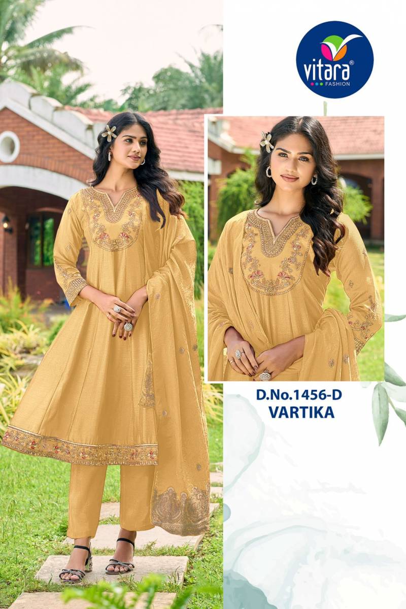 Vitara Vartika Vichitra Silk Embroidered Readymade Collection