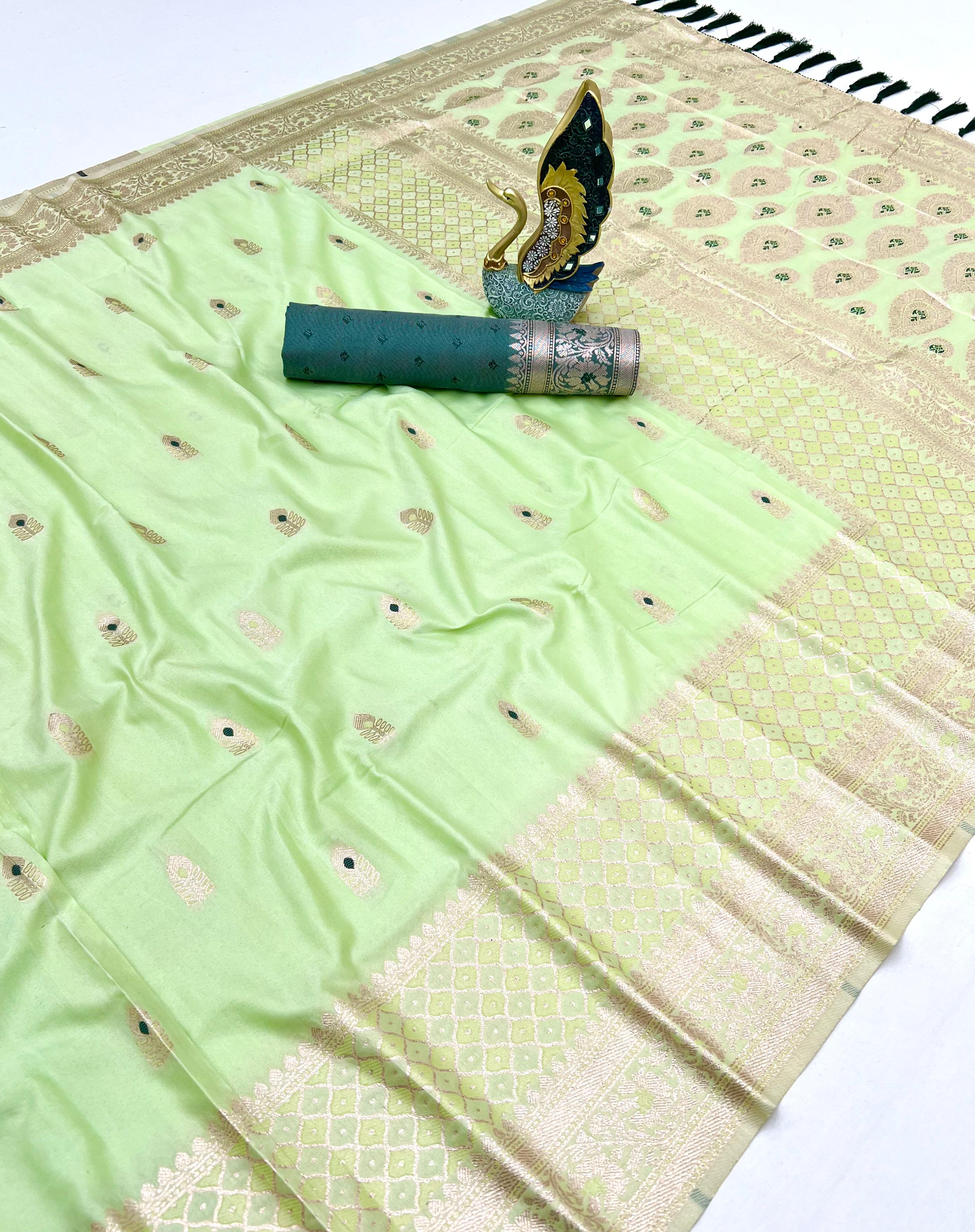 Lekha MN Laxmi Vol 4 Cotton Silk Banarasi Zari Meenakari Saree