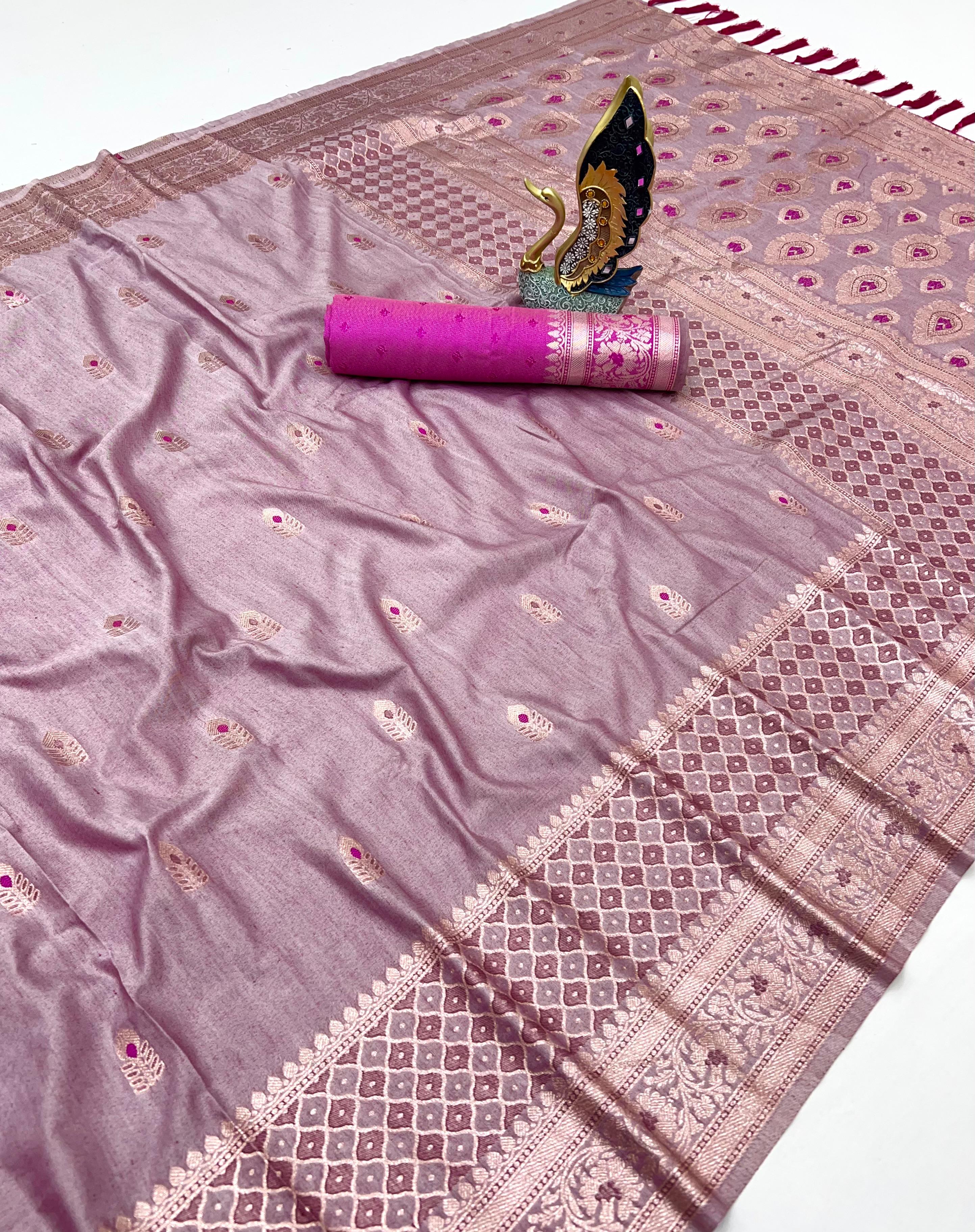 Lekha MN Laxmi Vol 4 Cotton Silk Banarasi Zari Meenakari Saree