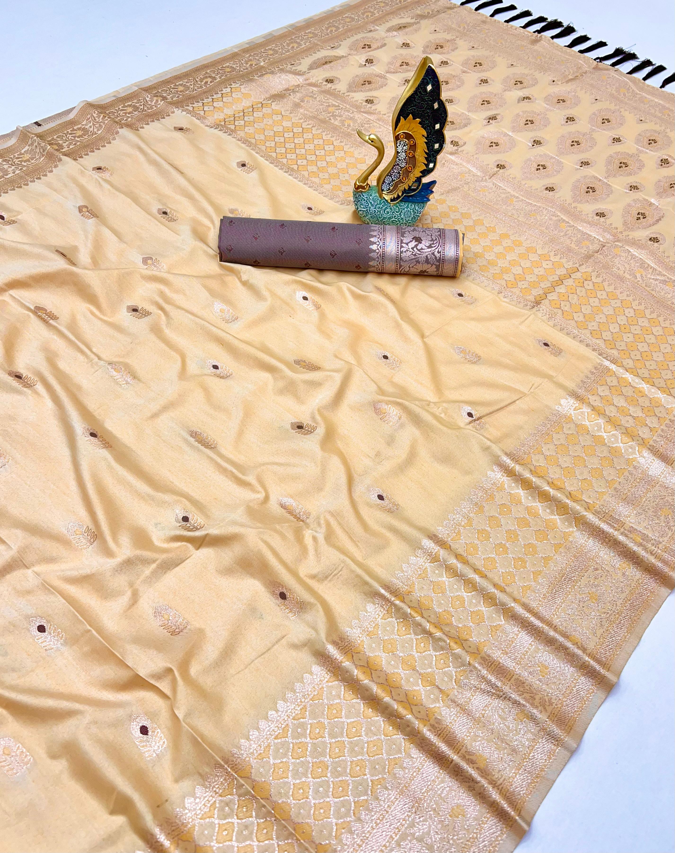 Lekha MN Laxmi Vol 4 Cotton Silk Banarasi Zari Meenakari Saree