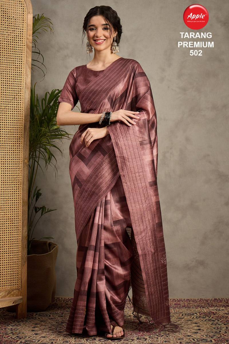 Apple Tarang Premium Vol 5 Cotton Silk Printed Saree
