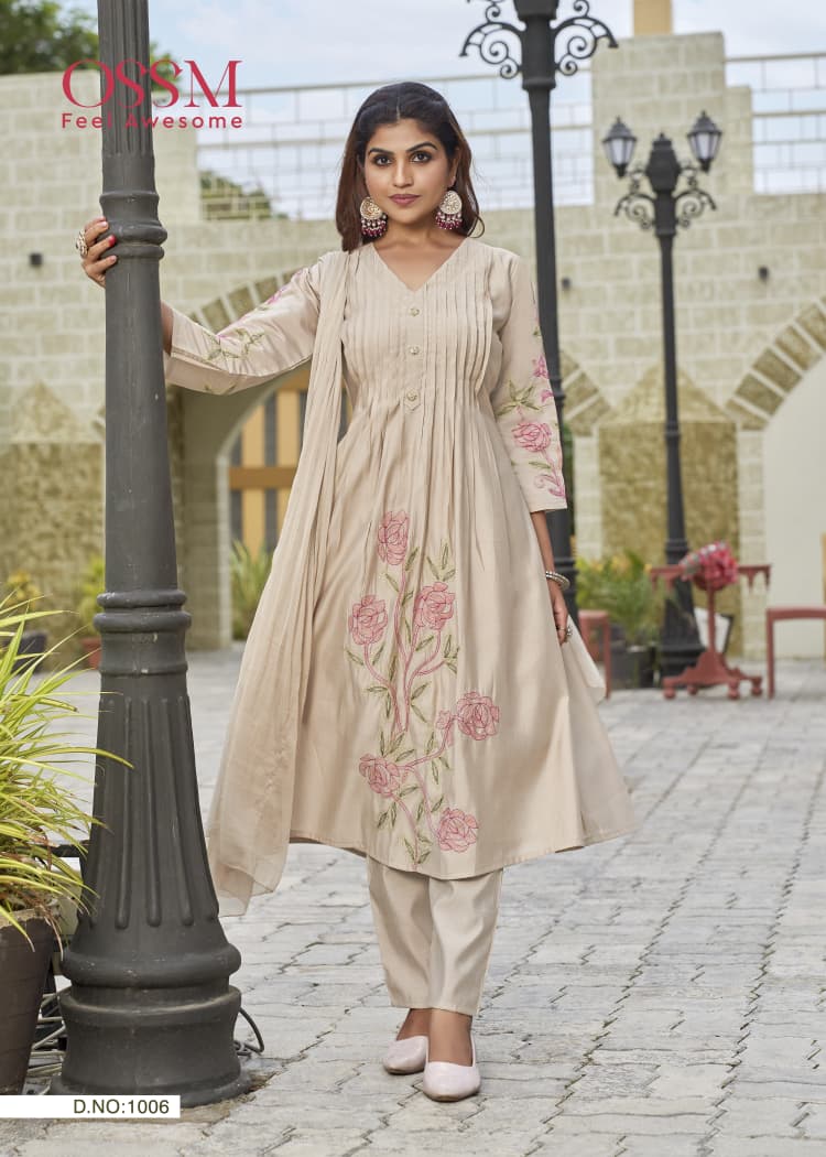 Ossm Festive Stories Vol 5 Roman Silk Readymade Collection
