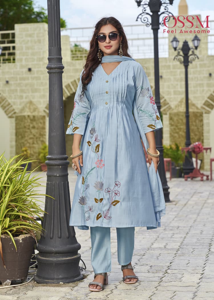 Ossm Festive Stories Vol 5 Roman Silk Readymade Collection