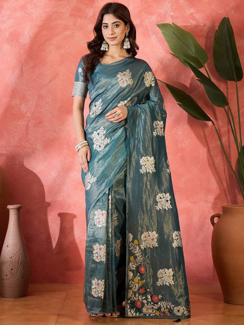 Cp 8243 Shimmer Stylish Party Wear Saree Collection