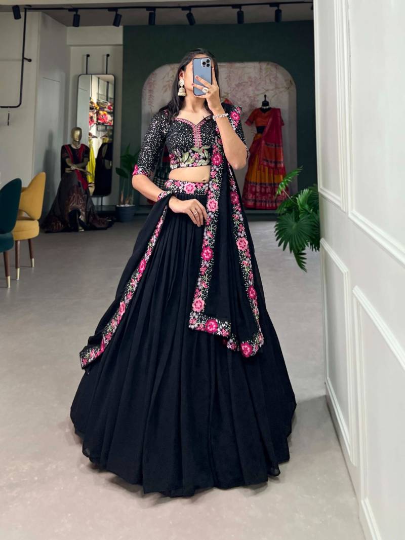 Taraa L 1403 Georgette Fancy Lehenga Choli Collection