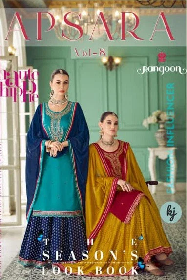 Rangoon Apsara Vol 8 Jam Silk HandWorked Salwar Suit Collection