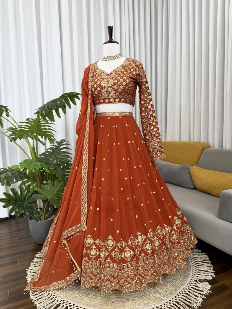 Glory Q 375 Georgette Designer Lehenga Collection