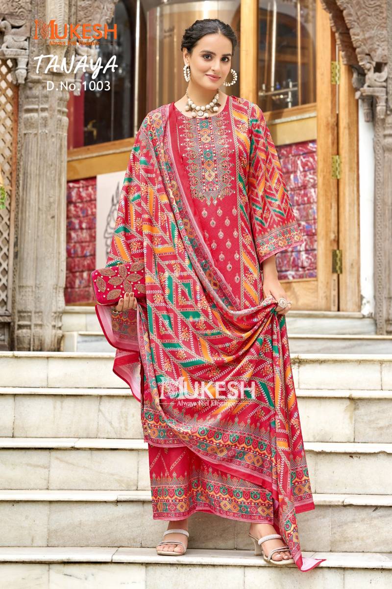 Mukesh Tanaya Crape Silk Digital Printed Kurti Set