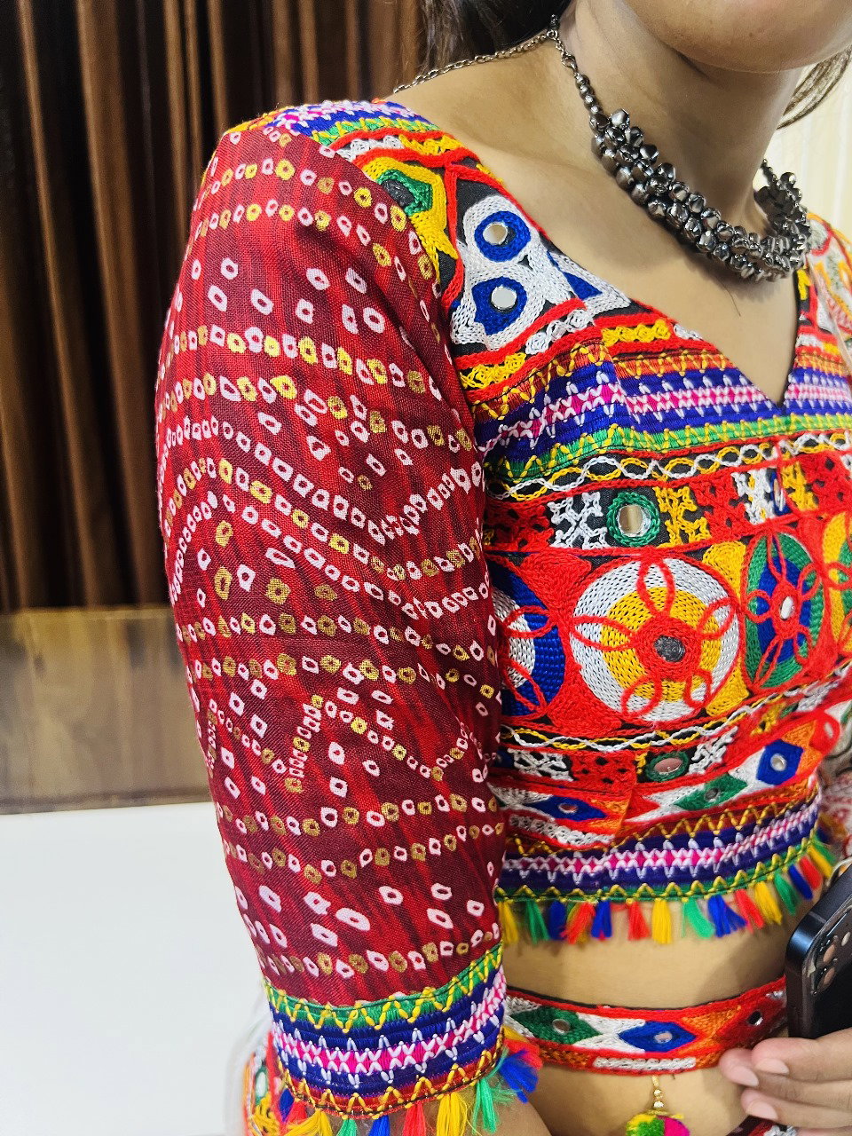 Aawiya Rajwadi Vol 8 D no. 7051 Cotton Silk Gamthi Work Lehenga Choli