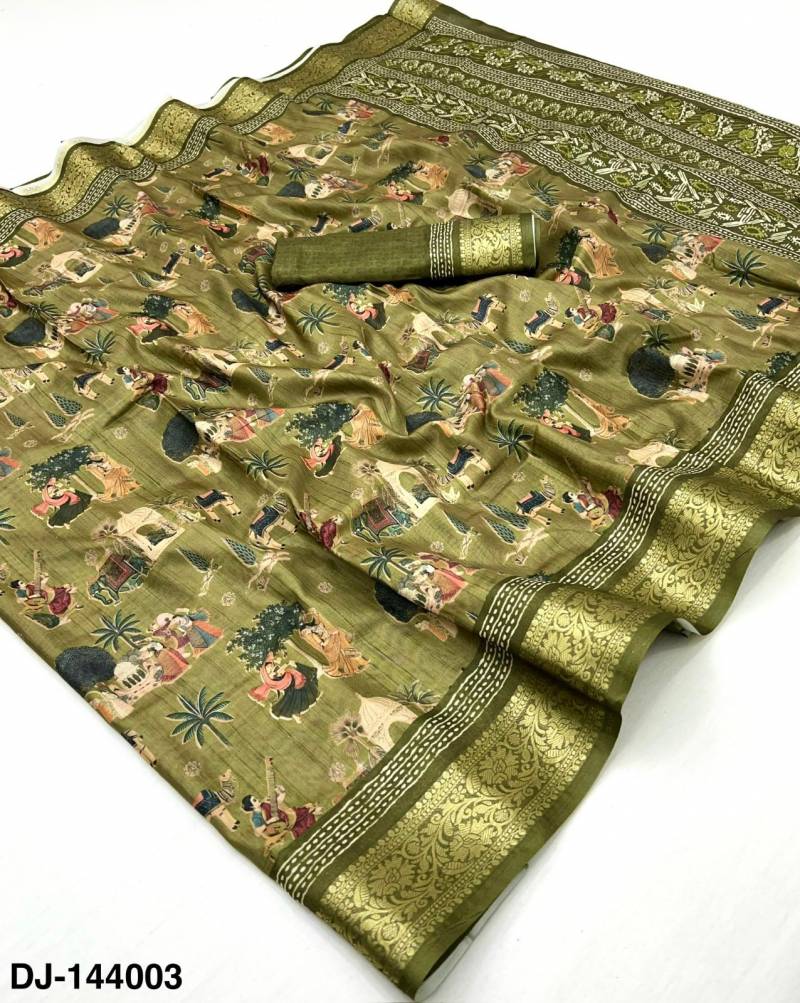 Rajyog Dola Jequard Vol 6 Silk Digital Printed Saree Collection