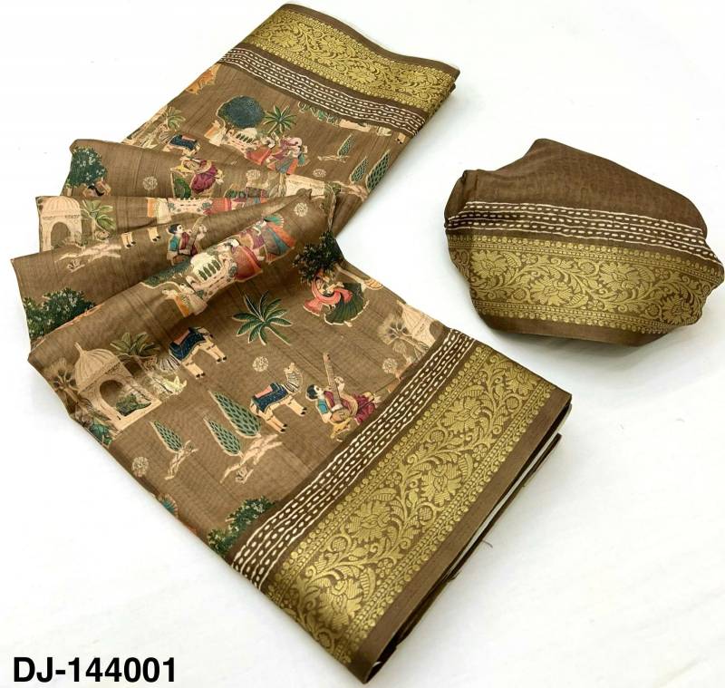 Rajyog Dola Jequard Vol 6 Silk Digital Printed Saree Collection