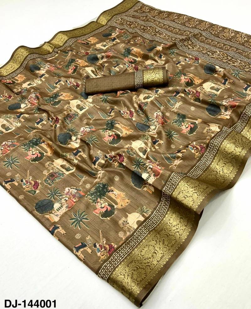 Rajyog Dola Jequard Vol 6 Silk Digital Printed Saree Collection