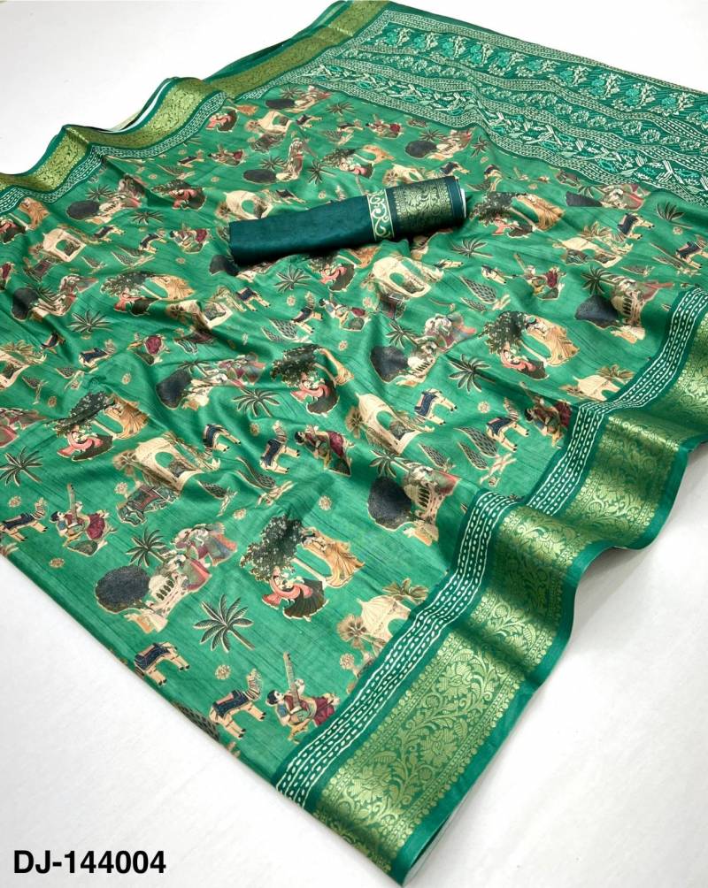 Rajyog Dola Jequard Vol 6 Silk Digital Printed Saree Collection