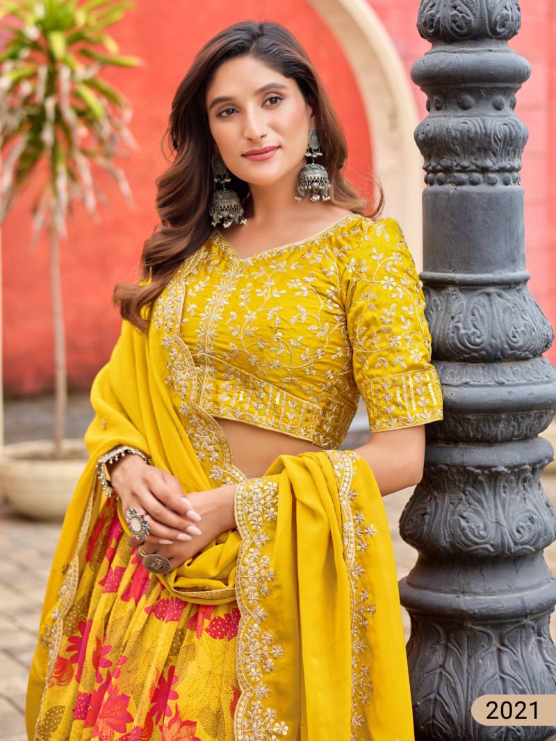 Mehvish Vol 22 Taby Silk Print Designer Lehenga Choli Collection