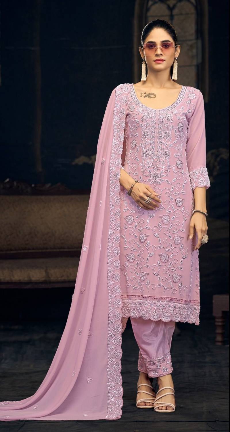 Bilqis B 196 A To D Faux Georgette Party Wear Salwar Kameez Collection