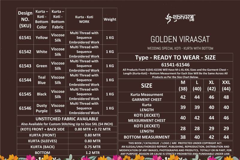 Shubhvastra Golden Viraasat Festival Special Mens Wear Collection