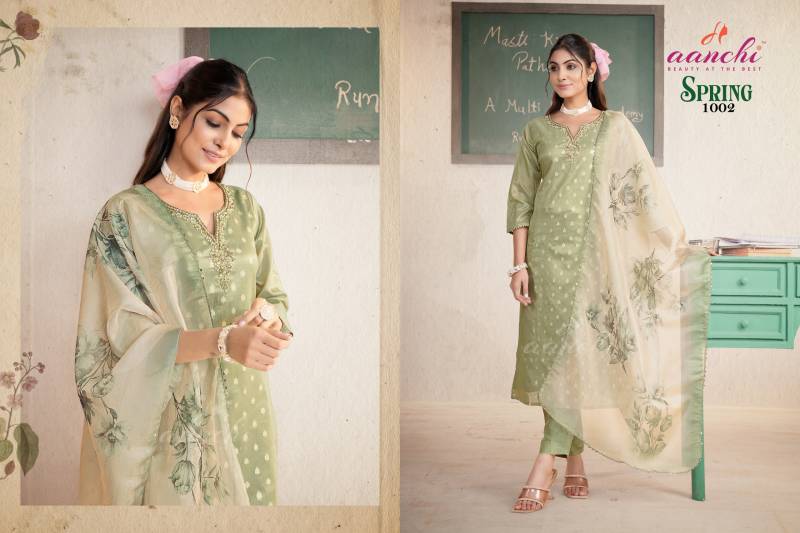 Aanchi Spring Fancy Readymade Kurti Set Collection