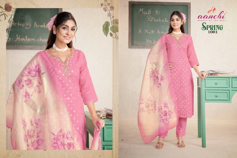 Aanchi Spring Fancy Readymade Kurti Set Collection