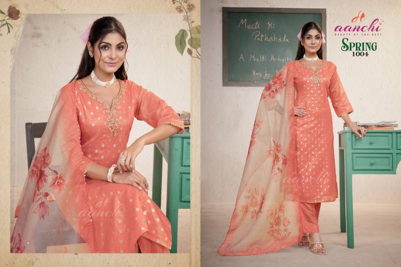 Aanchi Spring Fancy Readymade Kurti Set Collection
