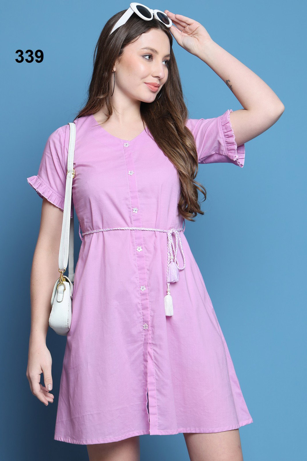 Lekha Dress 36 Length 01 Pure Cotton Western Wear One Piece Collection