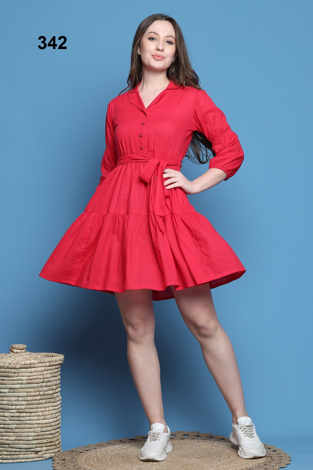Lekha Dress 36 Length 01 Pure Cotton Western Wear One Piece Collection