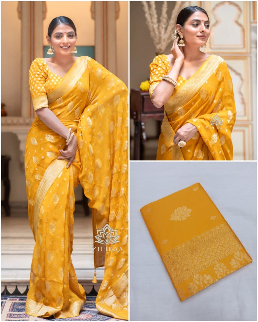 Sf Pari Soft Lichi Silk Jacquard Work Saree