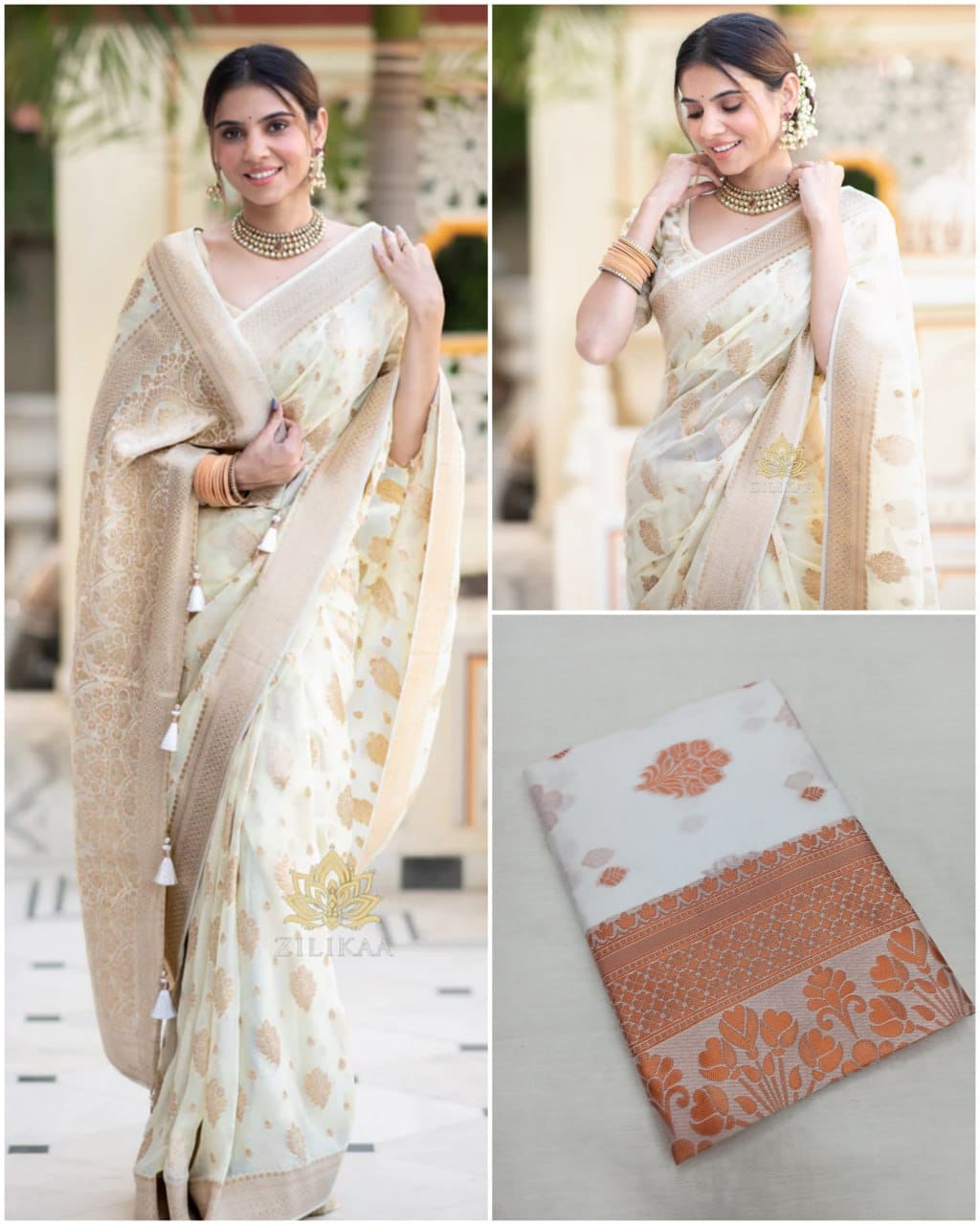 Sf Pari Soft Lichi Silk Jacquard Work Saree