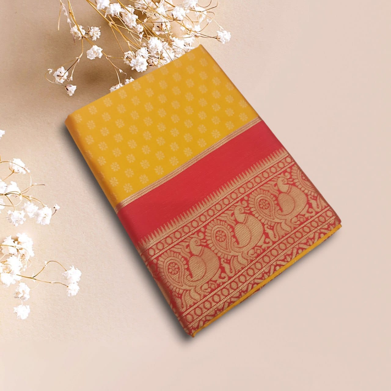 Sf 152 Soft Lichi Silk Jacuard Border Saree 